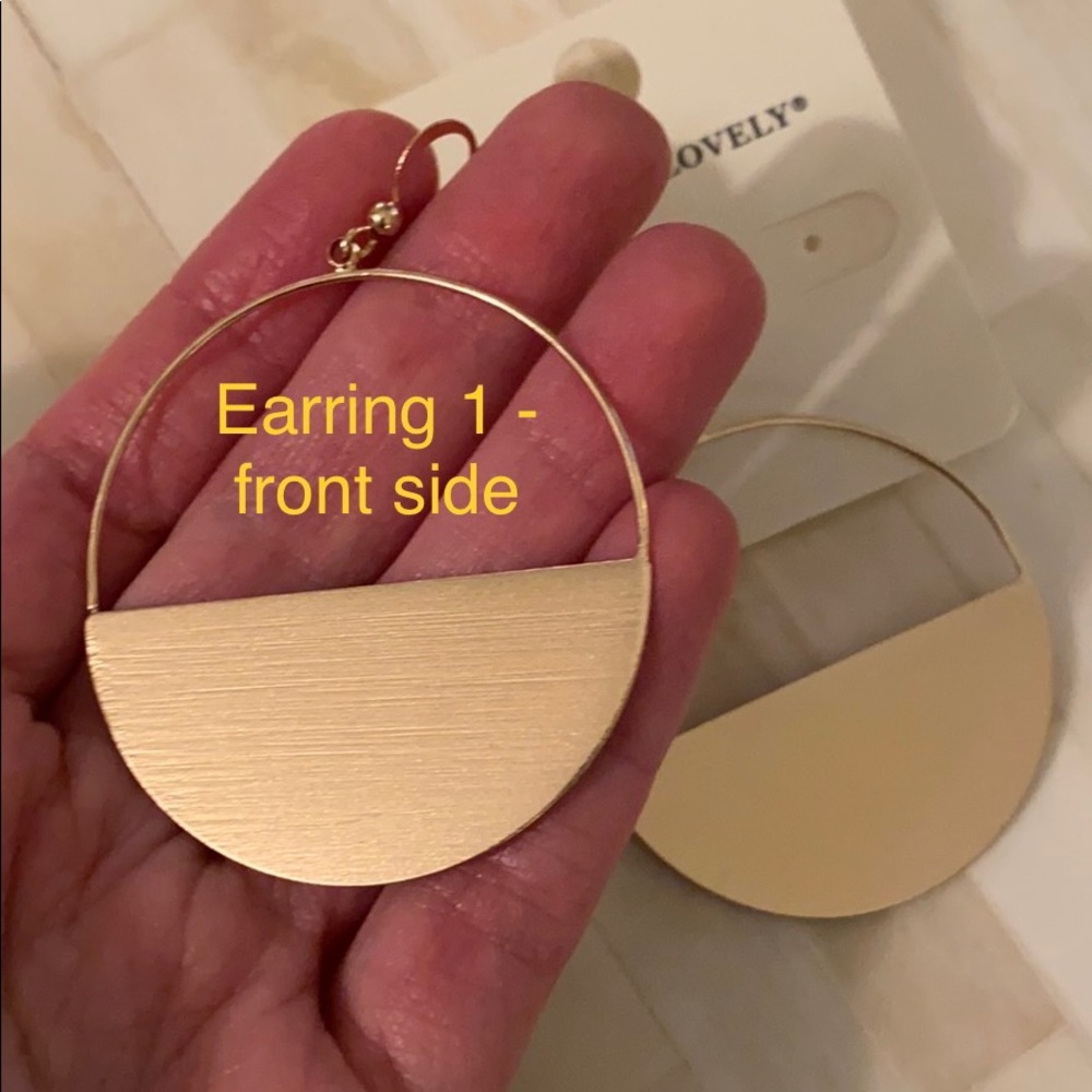 Round dangle earrings - Picture 4 of 9